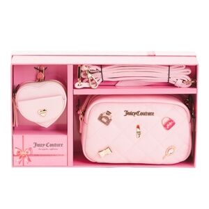 Juicy Couture Pink Quilted Bag with Heart Coin Purse